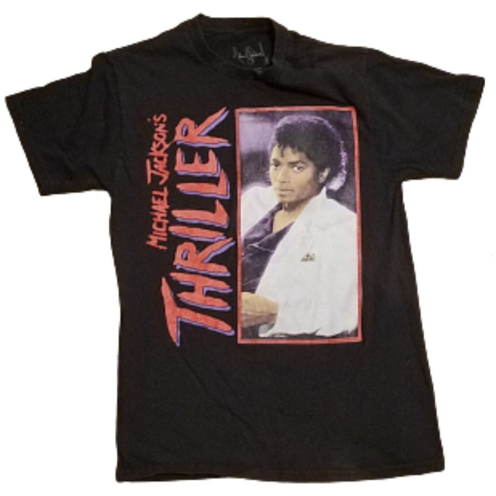 Michael Jackson Thriller T-Shirt | Men's Small S | Black King of Pop Music | MJ